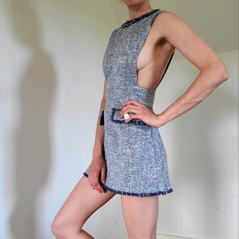 ZARA - Woven pinafore dress